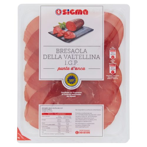 Sigma Bresaola della Valtellina I.G.P. punta d’anca 80 g