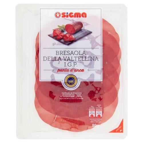 Sigma Bresaola della Valtellina I.G.P. punta d’anca 80 g