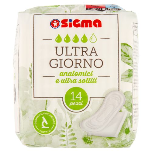 Sigma Assorbenti Ripiegati Ultra Giorno Anatomici 14 pezzi