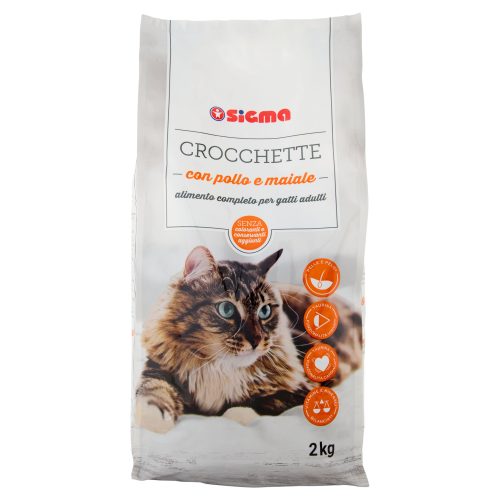 Sigma Crocchette Gatto con pollo e maiale 2 kg