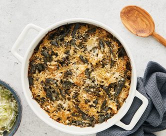 Sformato gratinato di spätzle e crauti